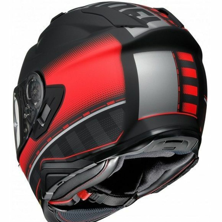 Full-Face * | Hot Sale Shoei Gt-Air Ii Tesseract Tc-1 Black Red Helmet