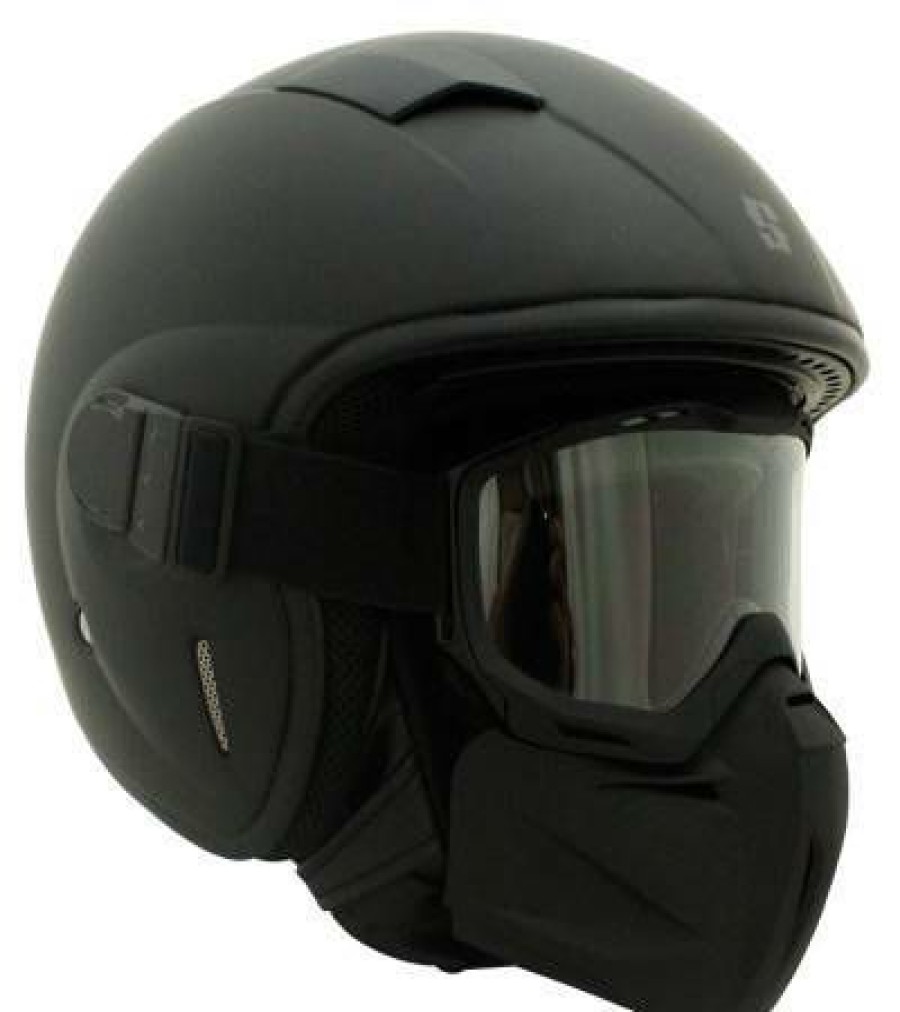 Open-Face * | Deals Scorpion Gangster Matte Helmet X-Small Adult Black