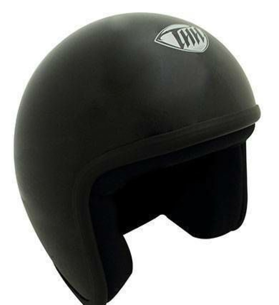 Open-Face * | Top 10 Thh T-380 Matte Helmet (Without Studs) Large Adult Black