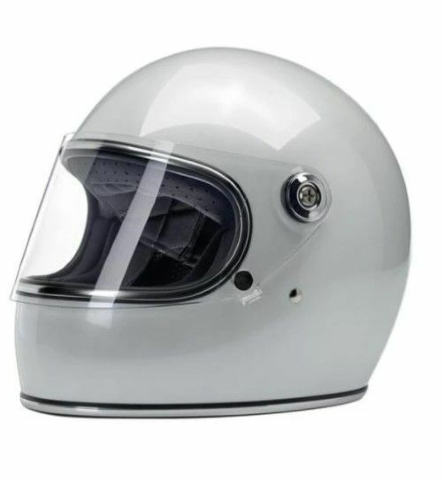 Full-Face * | Outlet Biltwell Gringo S Metallic Pearl White Helmet