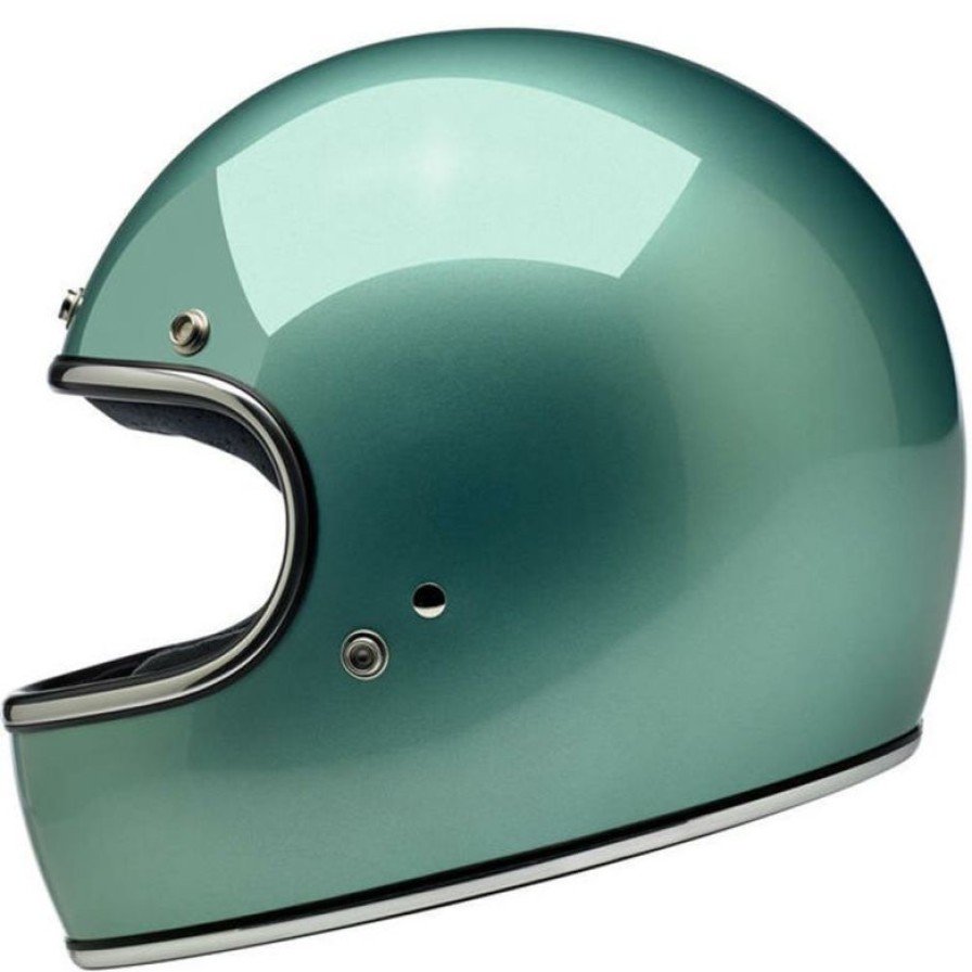 Full-Face * | Wholesale Biltwell Gringo Gloss Sea Foam Helmet Blue Small Adult