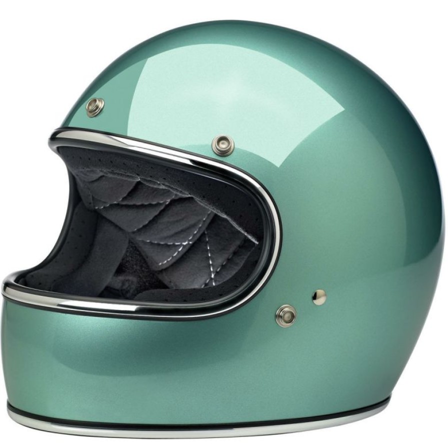 Full-Face * | Wholesale Biltwell Gringo Gloss Sea Foam Helmet Blue Small Adult