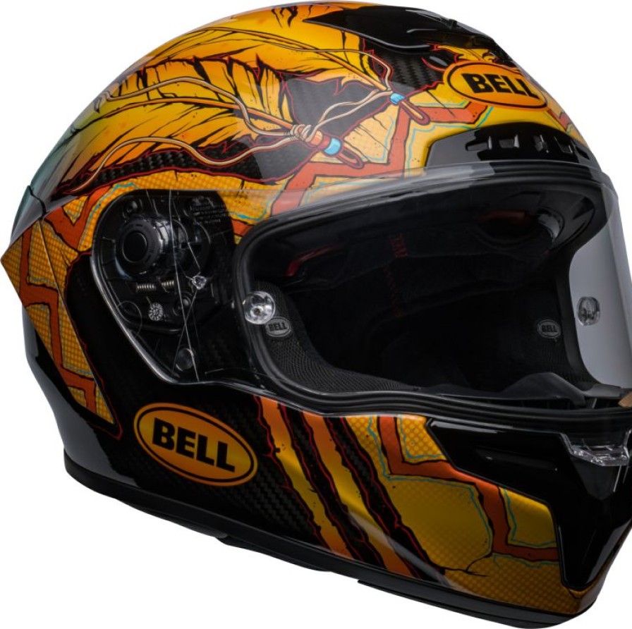 Full-Face * | Wholesale Bell Racestar Dlx Dunne Limited Edition Helmet L Black/Gold/Blue