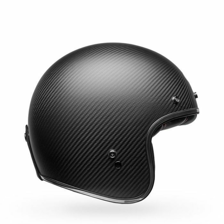 Open-Face * | Best Pirce Bell Custom 500 Carbon Solid Matte Black Helmet Small Adult