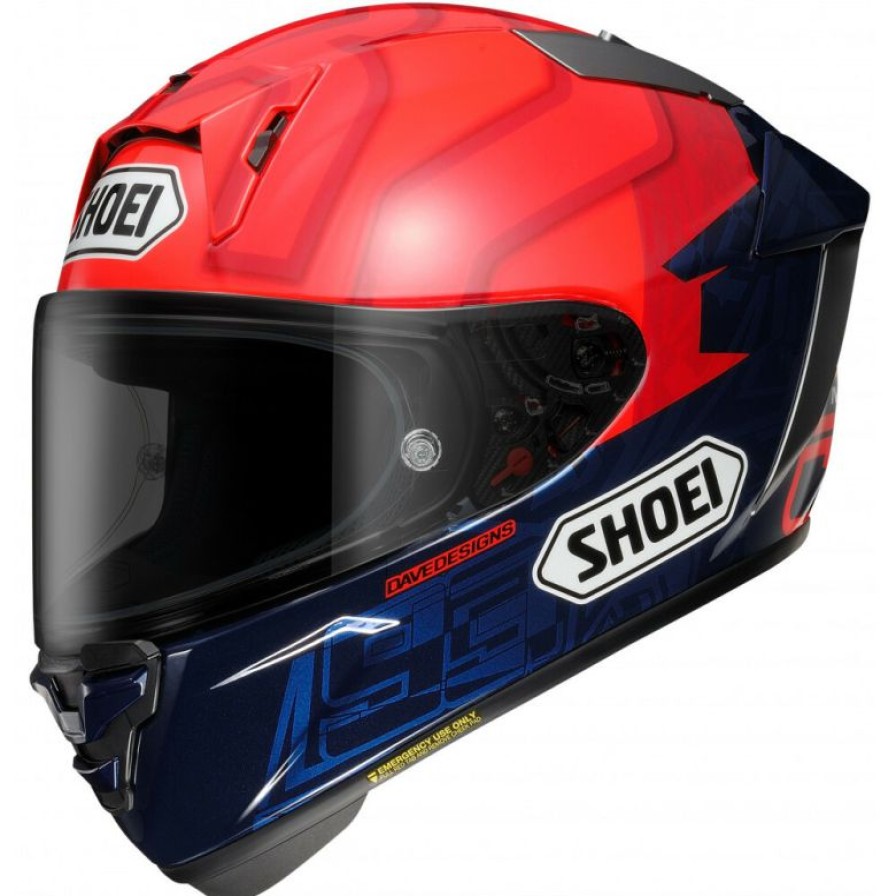 Full-Face * | Best Deal Shoei X-Spr Pro Marquez 7 Tc-1 Helmet S Red/Blue