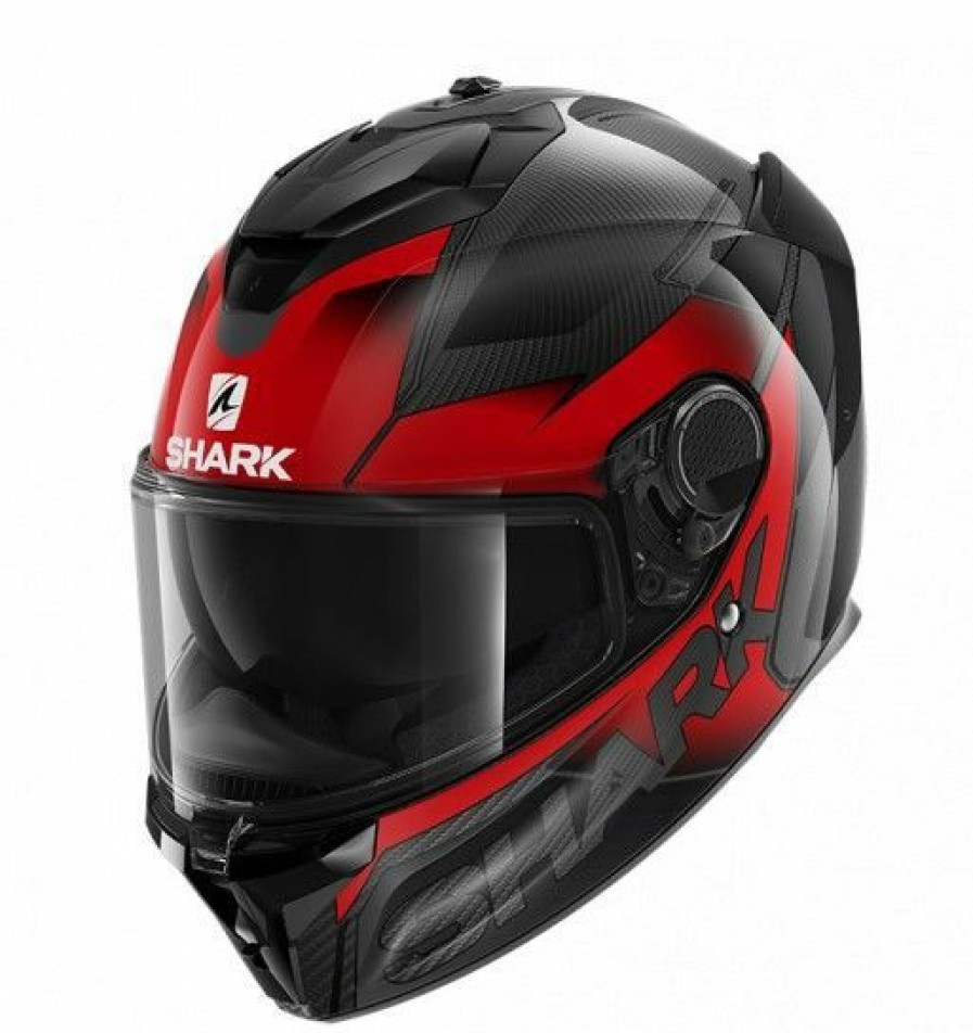 Full-Face * | Wholesale Shark Spartan Gt Carbon Shestter Red Anthracite Helmet Red Medium Adult