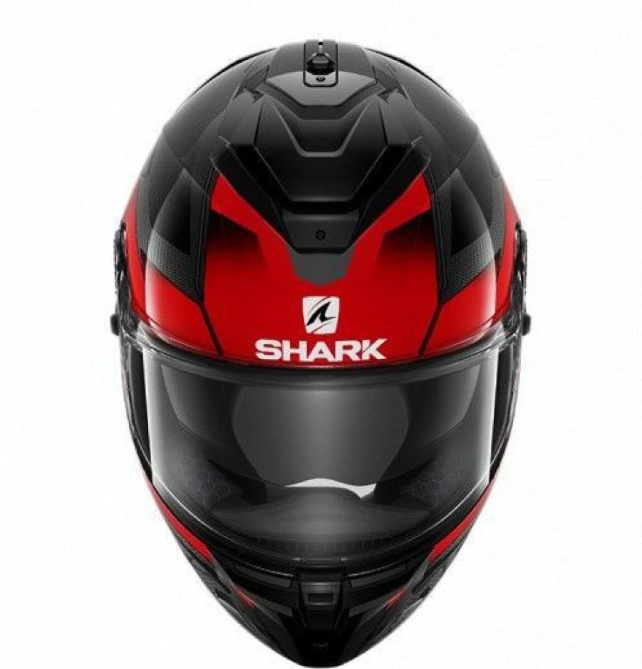 Full-Face * | Wholesale Shark Spartan Gt Carbon Shestter Red Anthracite Helmet Red Medium Adult