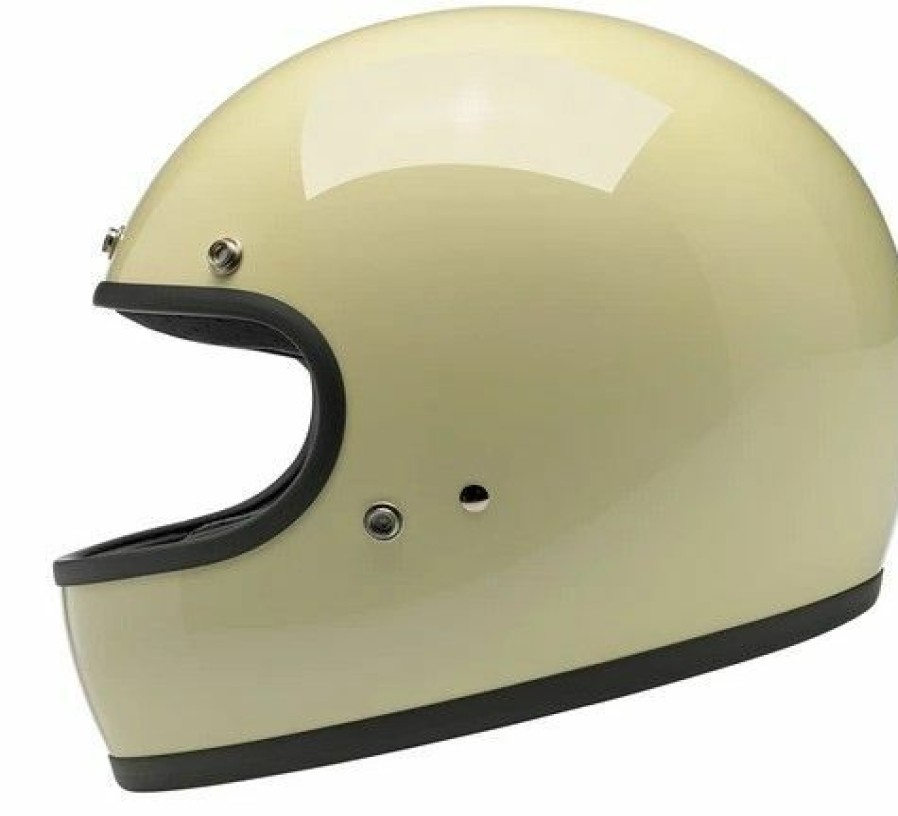 Full-Face * | Best Deal Bitwell Gringo Vintage Helmet Medium Adult White