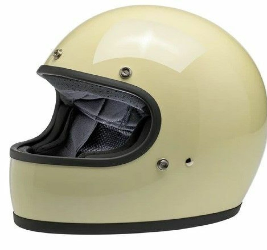 Full-Face * | Best Deal Bitwell Gringo Vintage Helmet Medium Adult White