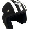 Open-Face * | Wholesale Thh T-380 Black White Graphic Helmet