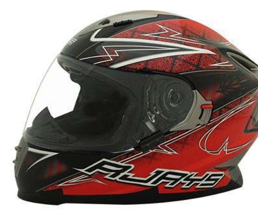 Full-Face * | Coupon Rjays Spartan Tattoo Red Black Helmet