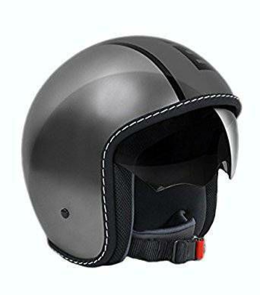 Open-Face * | Coupon Momo Blade Metal Grey Helmet