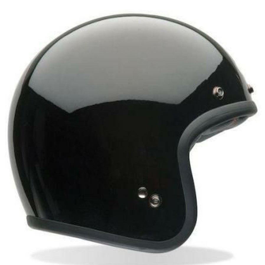 Open-Face * | Coupon Bell Custom 500 Plain Helmet Black