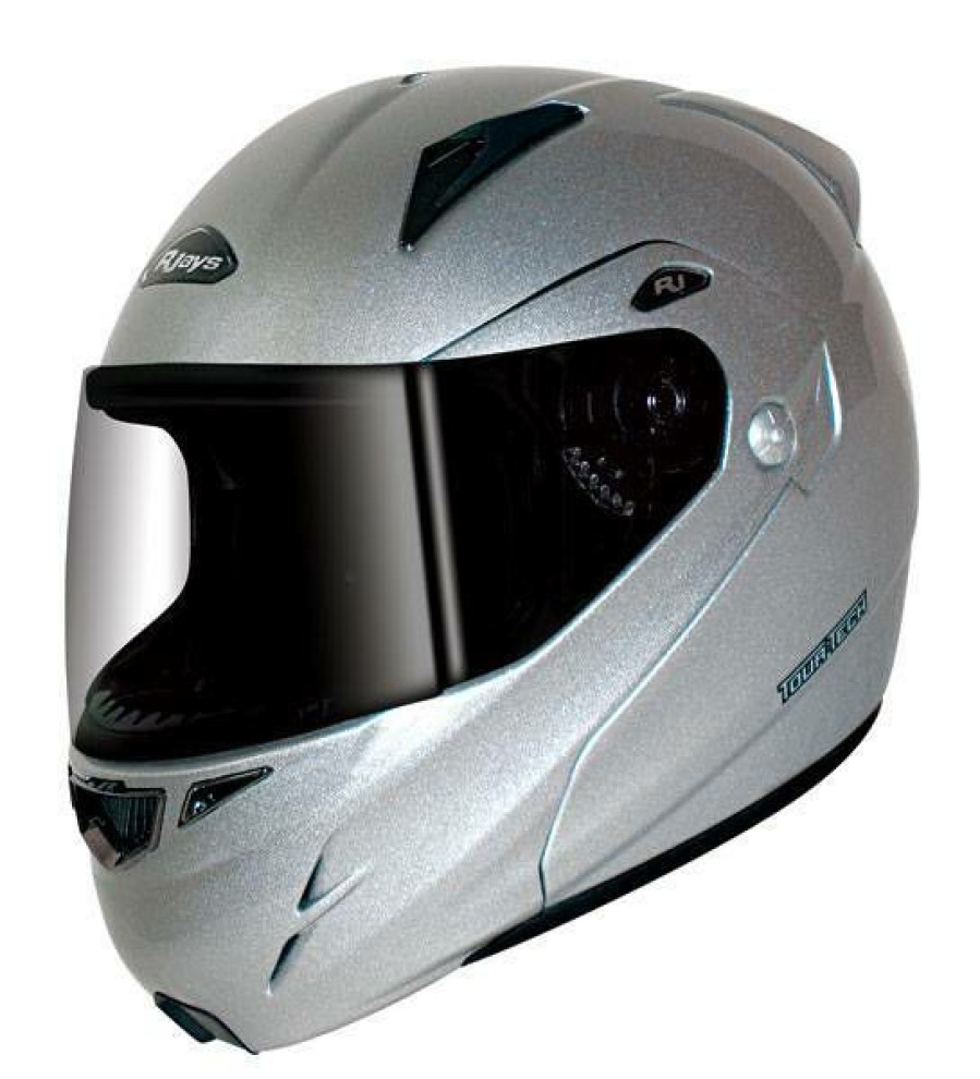 Modular * | Budget Rjays Tour-Tech Flip-Up Light Silver Helmet