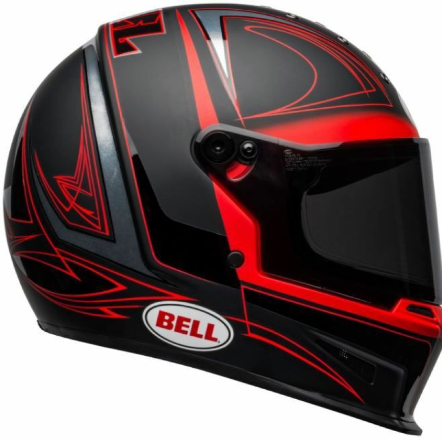 Full-Face * | Best Reviews Of Bell Eliminator Special Edition Hartluck Matte Gloss Black Red White Helmet Black/Red/White