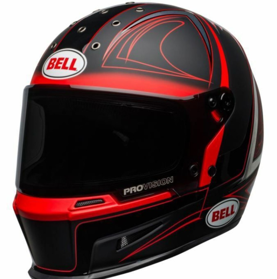 Full-Face * | Best Reviews Of Bell Eliminator Special Edition Hartluck Matte Gloss Black Red White Helmet Black/Red/White