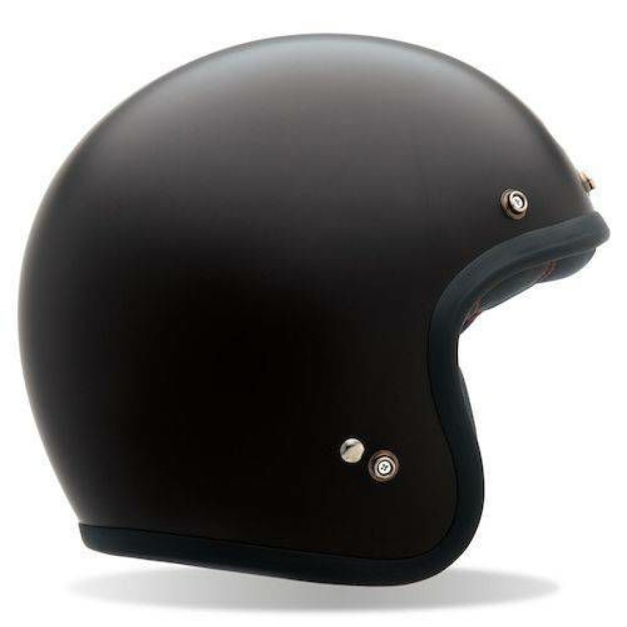 Open-Face * | Outlet Bell Custom 500 Matte Helmet With Studs Black