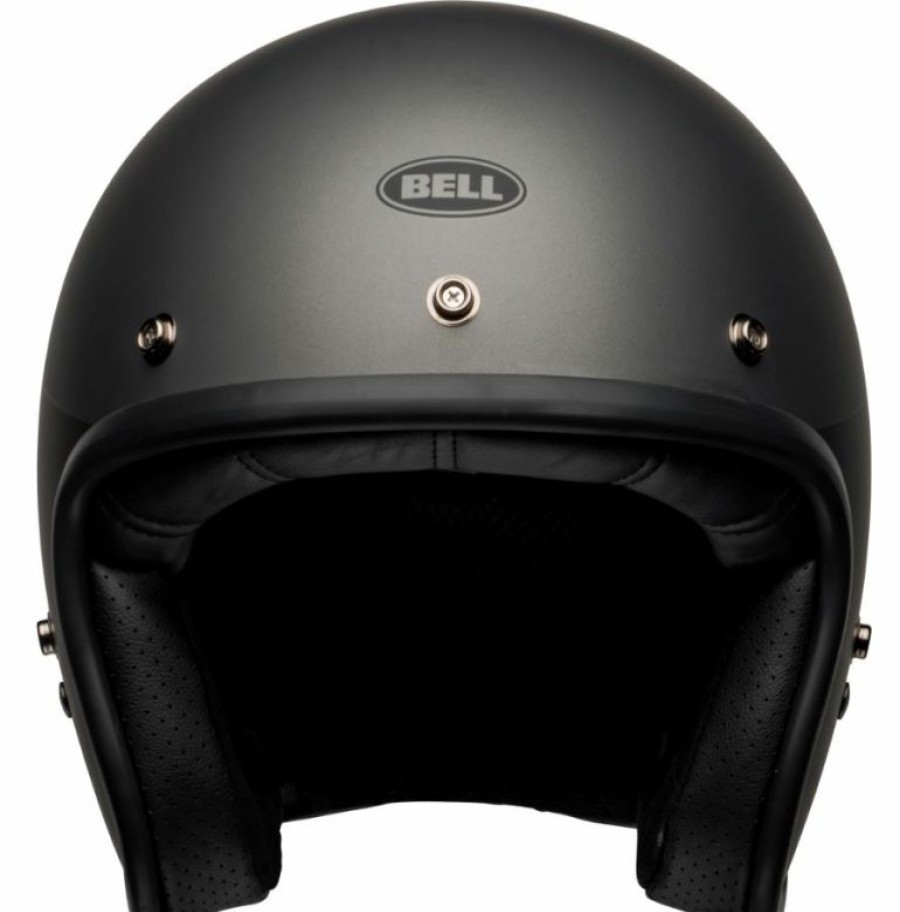 Open-Face * | Best Sale Bell Custom 500 Thunderclap Grey Black Helmet Black Small Adult