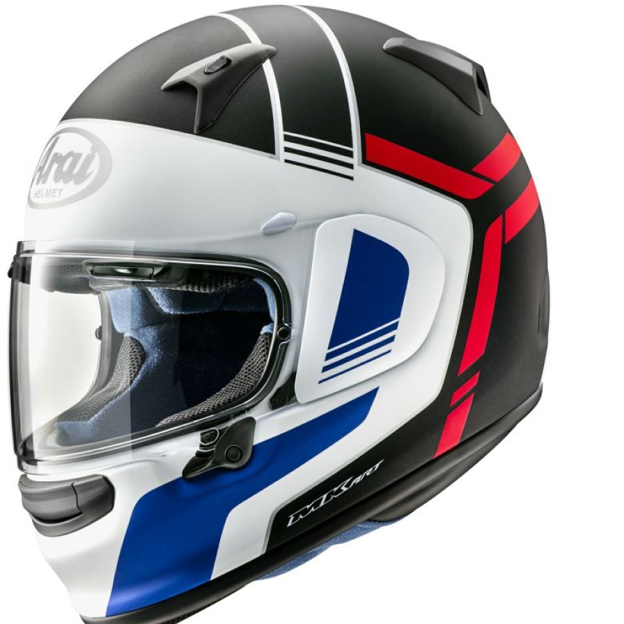 Full-Face * | Wholesale Arai Profile-V Tube Matte Black White Red Helmet Black/White/Red