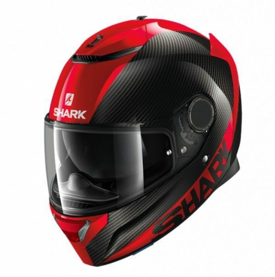 Full-Face * | Best Deal Shark Spartan Carbon Skin Red Helmet